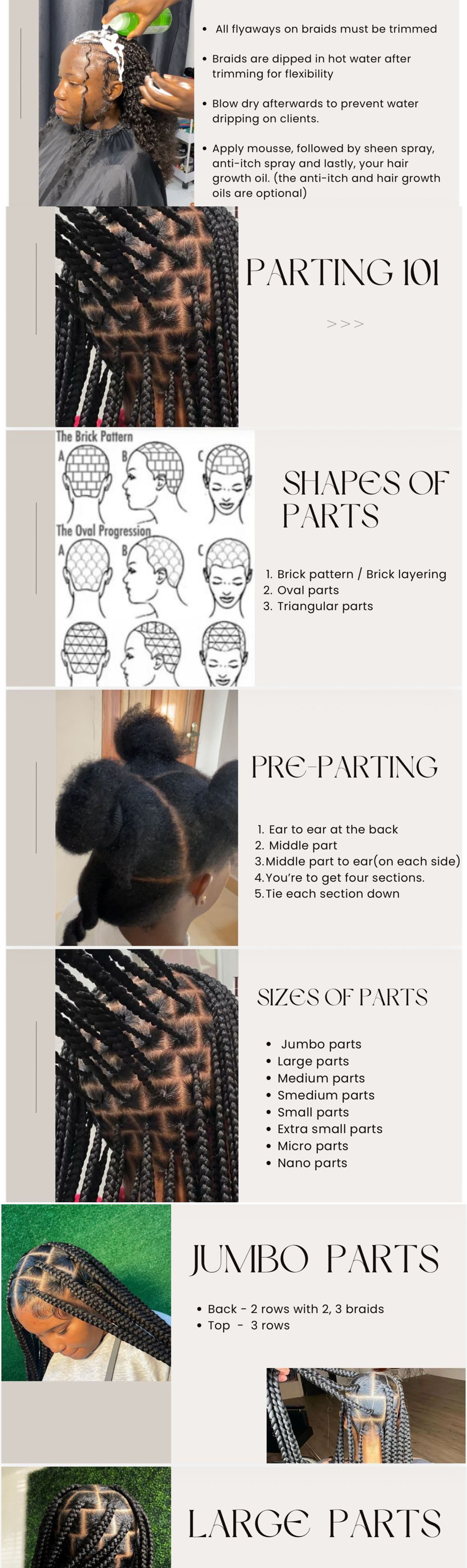 Braiding hairstyle at Marx Braids Studio